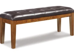 Mor Furniture Ralene Bench In Medium Brown