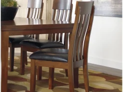 Mor Furniture Ralene Extendable Dining Table & 6 Chairs In Brown