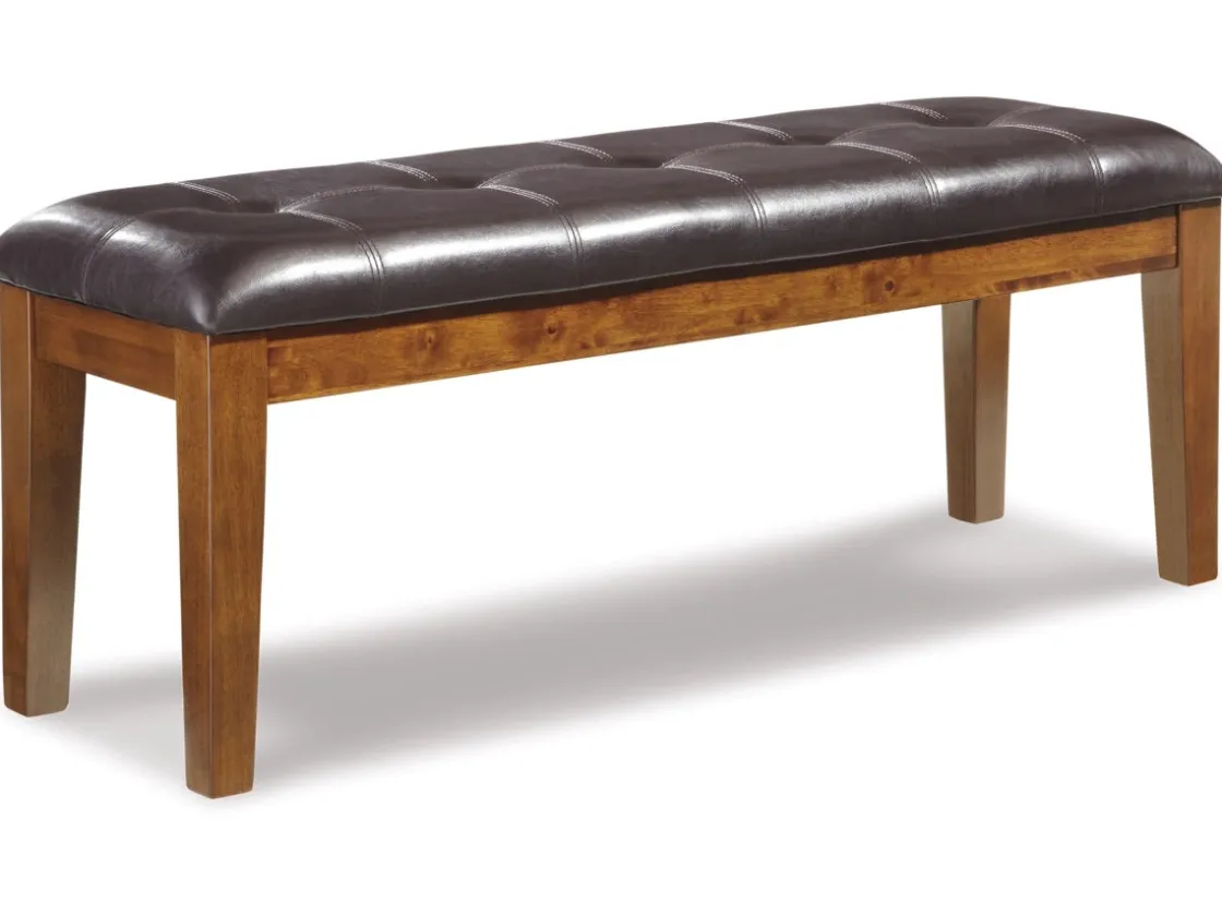 Mor Furniture Ralene Extendable Dining Table, 4 Chairs & Bench In Brown