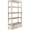 Mor Furniture Realyn Bookcase W/ Drawer In White/Brown