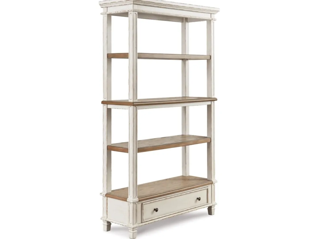 Mor Furniture Realyn Bookcase W/ Drawer In White/Brown