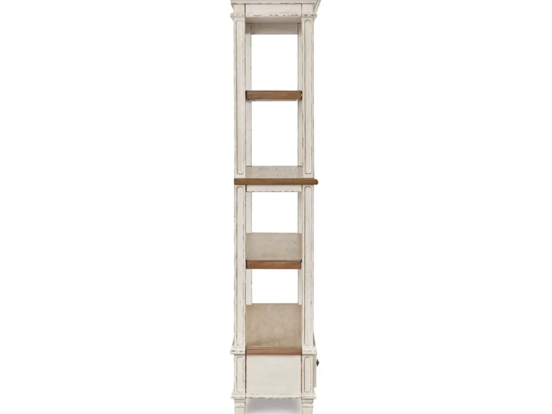 Mor Furniture Realyn Bookcase W/ Drawer In White/Brown