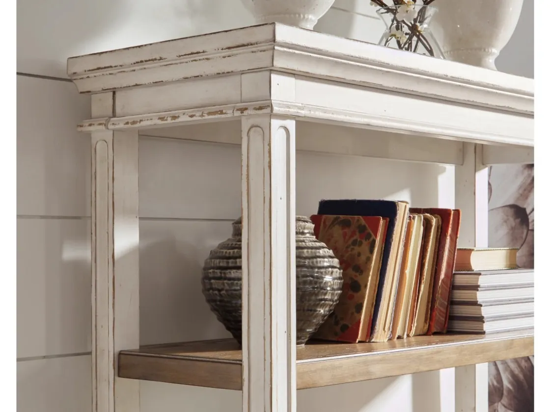 Mor Furniture Realyn Bookcase W/ Drawer In White/Brown