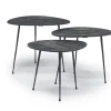 Mor Furniture Reeves Nesting Table In Black, Set Of 3