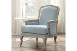 Mor Furniture Regal Accent Chair In Light Blue
