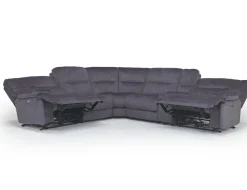 Mor Furniture Retreat 6 Piece Power Sectional In Cognac Leather