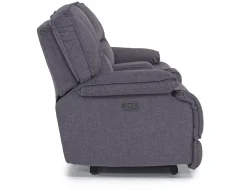 Mor Furniture Retreat Power Console Loveseat In Charcoal