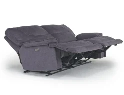 Mor Furniture Retreat Power Loveseat In Cognac Leather