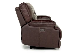 Mor Furniture Retreat Power Loveseat In Cognac Leather
