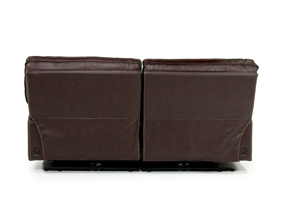 Mor Furniture Retreat Power Sofa & Loveseat In Cognac Leather