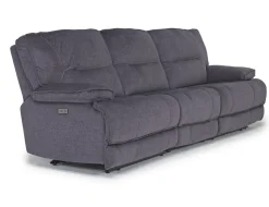 Mor Furniture Retreat Power Sofa & Loveseat In Cognac Leather