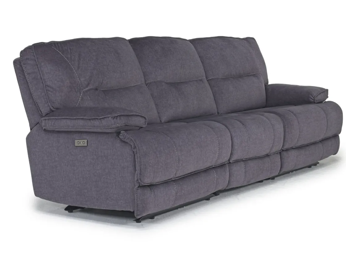 Mor Furniture Retreat Power Sofa & Loveseat In Cognac Leather