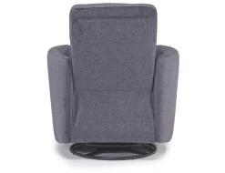 Mor Furniture Retreat Swivel Gliding Recliner In Brown Leather