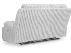 Mor Furniture Rhine Falls Power Console Loveseat In Alloy