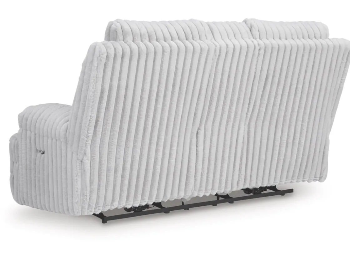 Mor Furniture Rhine Falls Power Console Loveseat In Alloy