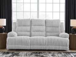 Mor Furniture Rhine Falls Power Sofa In Alloy