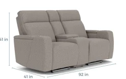 Mor Furniture Rhys 2 Power Console Loveseat In