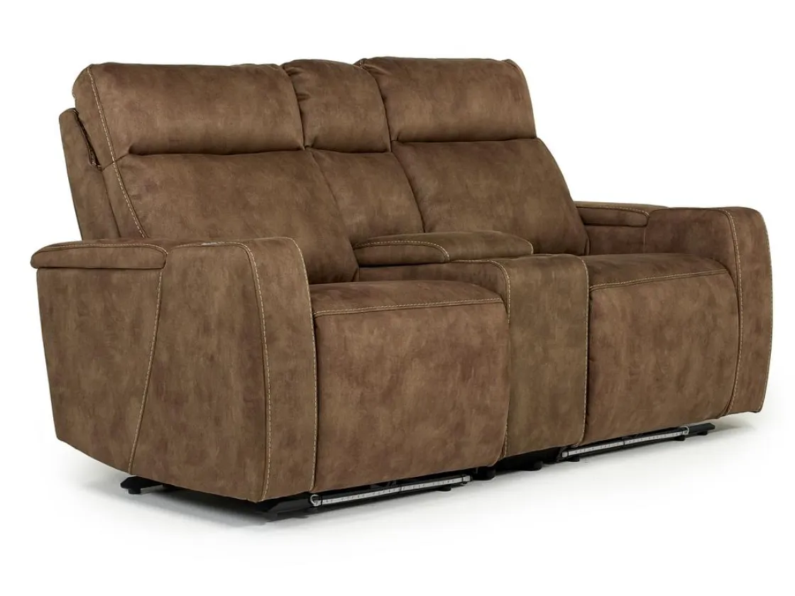 Mor Furniture Rhys 2 Power Console Loveseat In