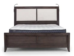 Mor Furniture Riley Bookcase Bed, Dresser, Mirror & Nightstand In Carbonite, Ca King