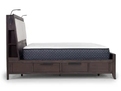 Mor Furniture Riley Bookcase Bed In Carbonite, Ca King