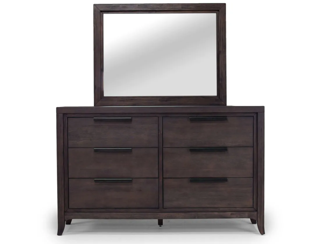 Mor Furniture Riley Mirror In Carbonite