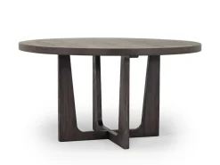 Mor Furniture Riley Round Dining Table & 5 Chairs In Carbonite