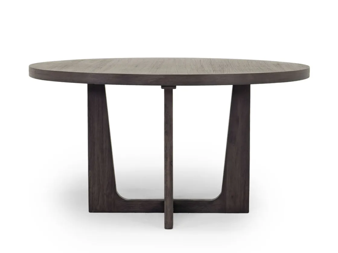 Mor Furniture Riley Round Dining Table & 4 Chairs In Carbonite