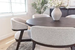 Mor Furniture Riley Round Dining Table In Carbonite