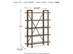Mor Furniture Roanhowe Bookcase In Brown