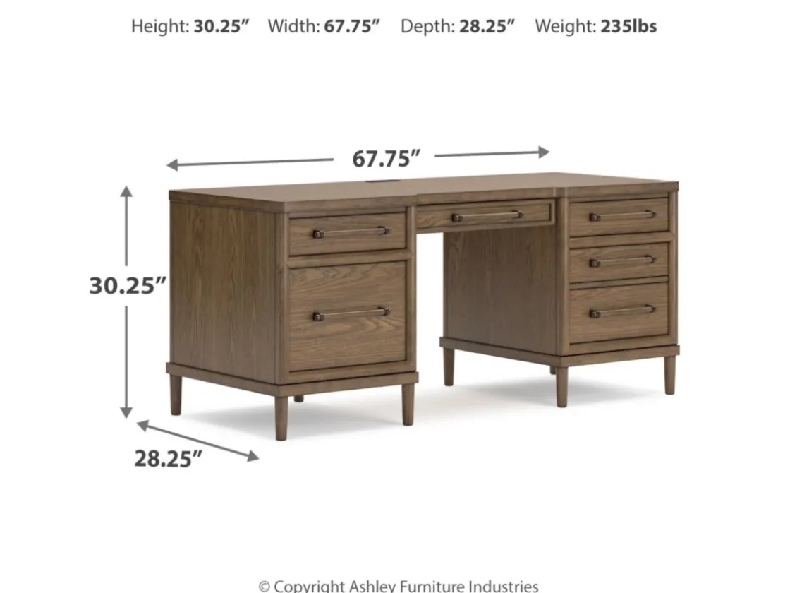 Mor Furniture Roanhowe Office Desk In Brown