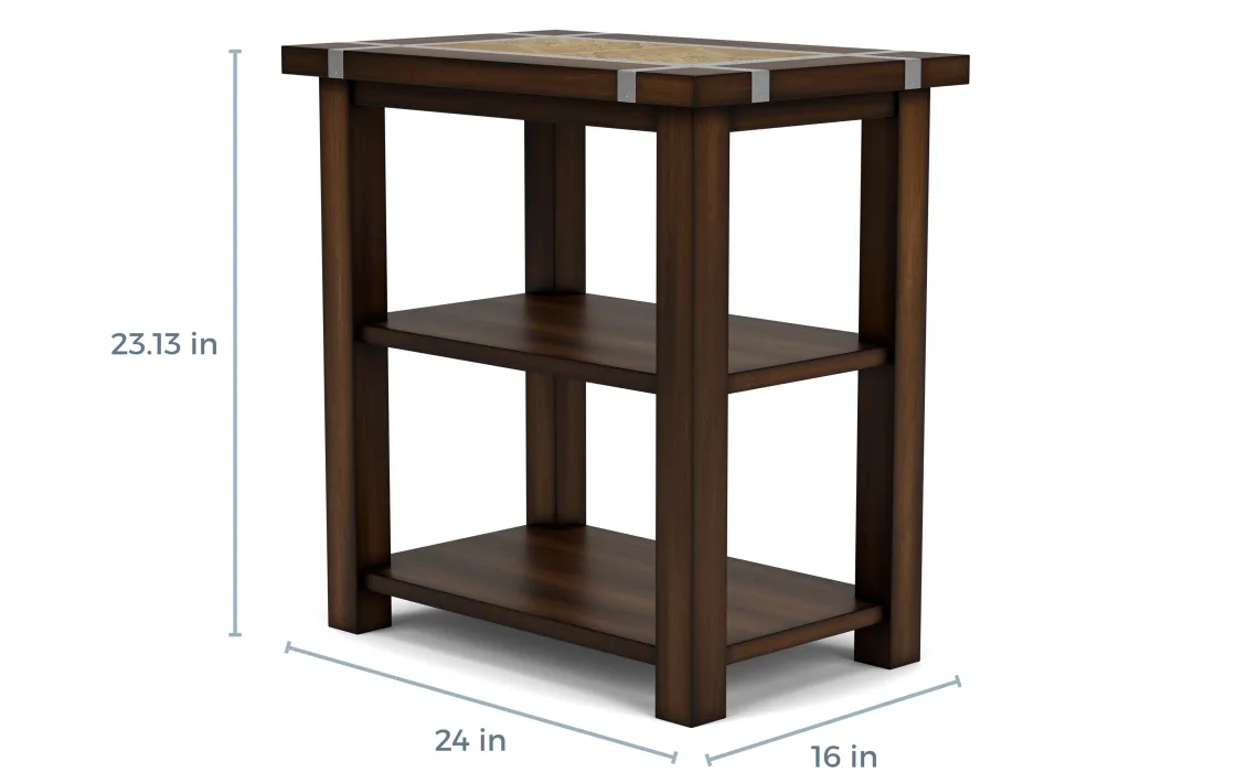Mor Furniture Roanoke Chairside Table In Brown