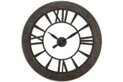 Mor Furniture Ronan Medium Clock In Brown/Gray