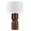 Mor Furniture Rowandale Table Lamp In Brick Red