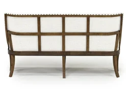 Mor Furniture Roxy Dining Bench In Vintage Taupe, Upholstered
