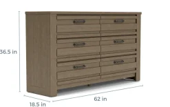 Mor Furniture Ruff Hewn Dresser In