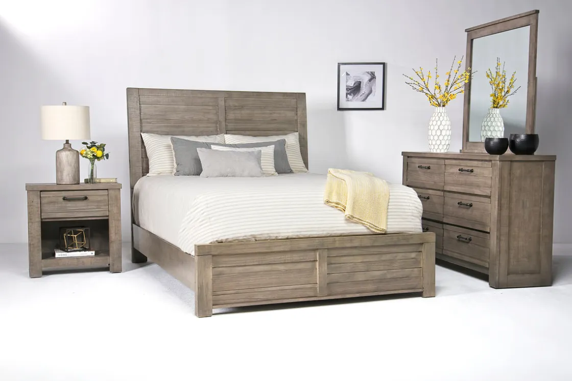 Mor Furniture Ruff Hewn Panel Bed In , Queen