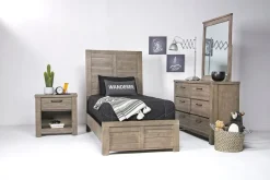 Mor Furniture Ruff Hewn Panel Bed In , Queen