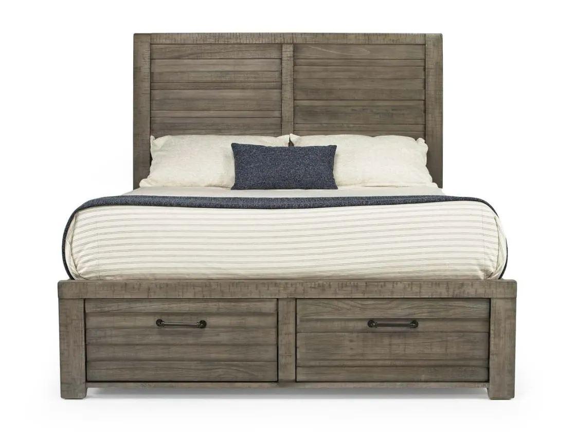 Mor Furniture Ruff Hewn Panel Bed In , Queen