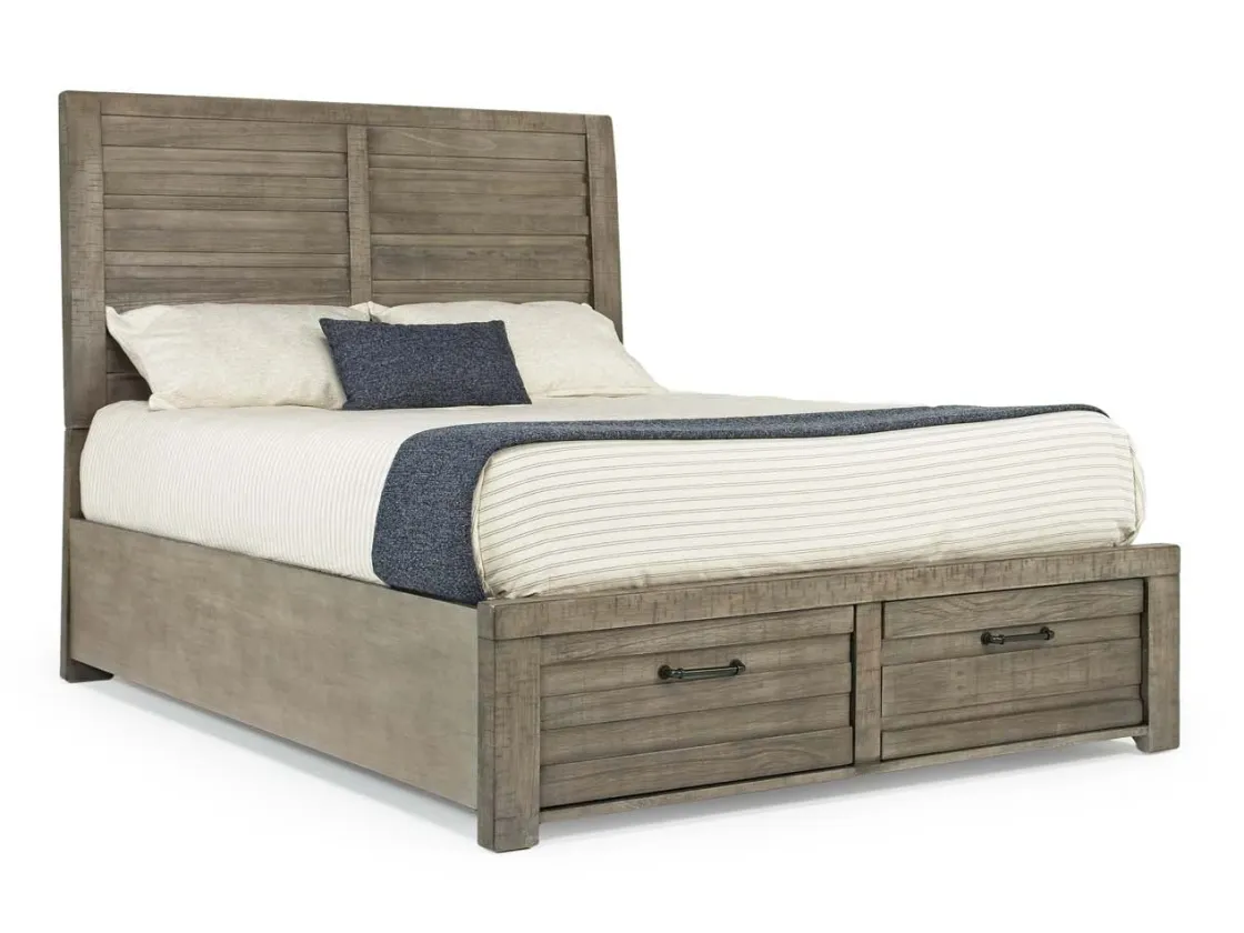 Mor Furniture Ruff Hewn Panel Bed In , Queen