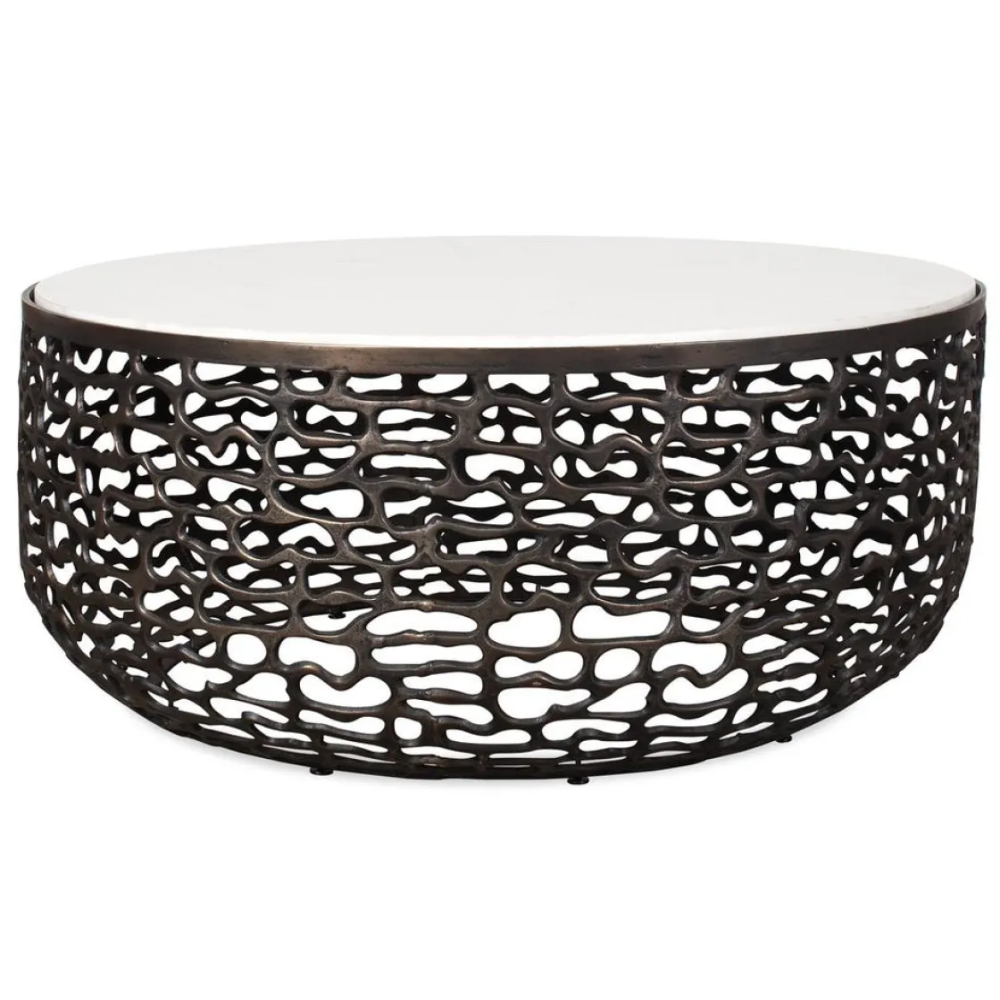 Mor Furniture Sabena Outdoor Round Coffee Table In Black