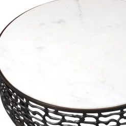 Mor Furniture Sabena Outdoor Round Coffee Table In Black
