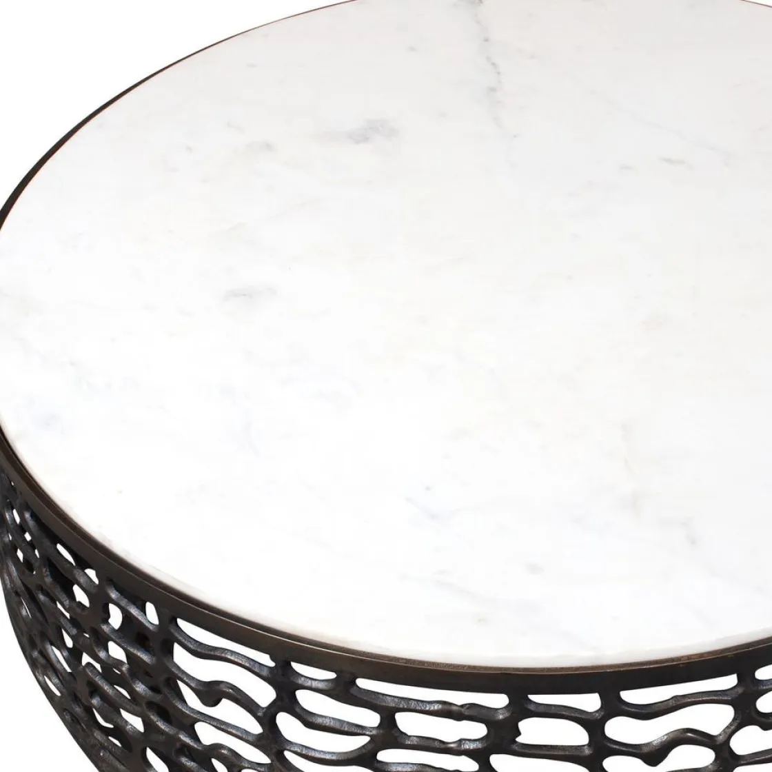 Mor Furniture Sabena Outdoor Round Coffee Table In Black