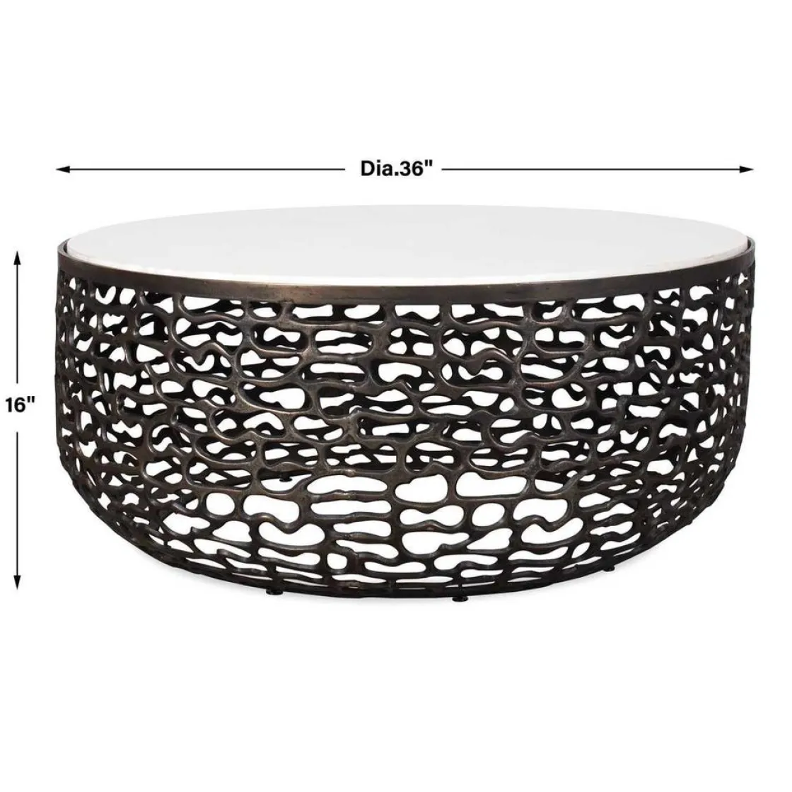 Mor Furniture Sabena Outdoor Round Coffee Table In Black