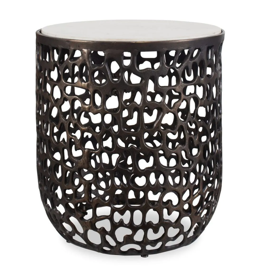 Mor Furniture Sabena Outdoor Round End Table In Black