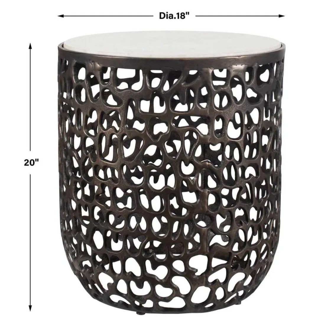 Mor Furniture Sabena Outdoor Round End Table In Black