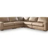 Mor Furniture Sahara 5 Piece Sectional In Sahara Leather