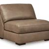 Mor Furniture Sahara Armless Chair In Sahara Leather