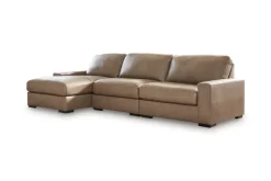 Mor Furniture Sahara Sofa Chaise In Sahara Leather, Left Facing