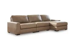 Mor Furniture Sahara Sofa Chaise In Sahara Leather, Left Facing