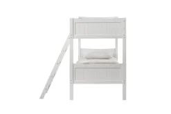 Kids Mor Furniture Sami Bunk Bed W/ Ladder In Espresso, Twin/ Twin